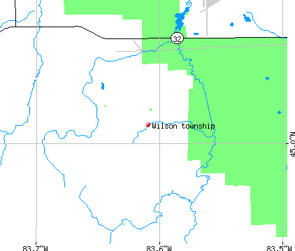 Wilson township, MI map