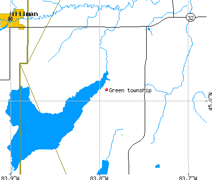 Green township, MI map