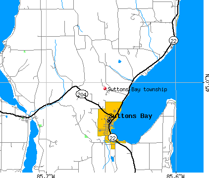 Suttons Bay township, MI map