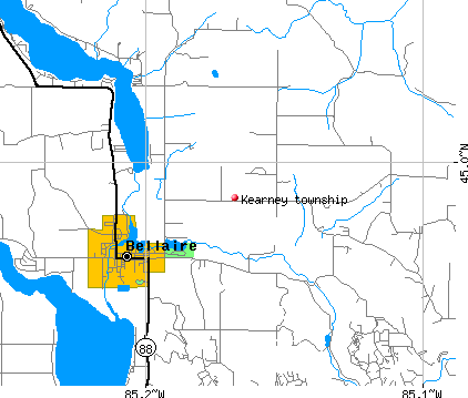Kearney township, MI map