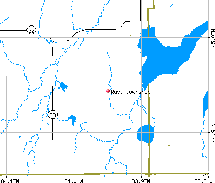 Rust township, MI map