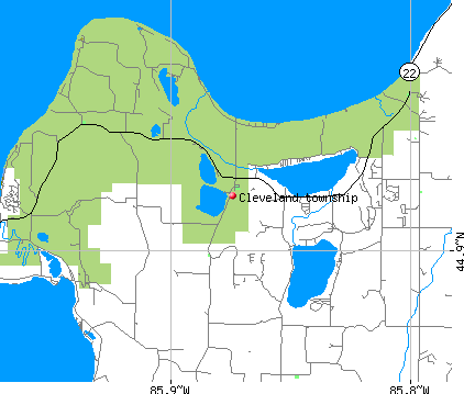Cleveland township, MI map