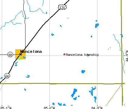 Mancelona township, MI map
