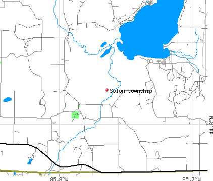 Solon township, MI map