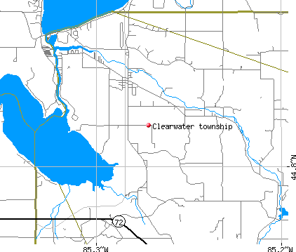 Clearwater township, MI map