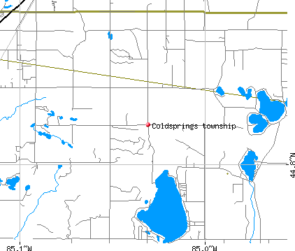 Coldsprings township, MI map