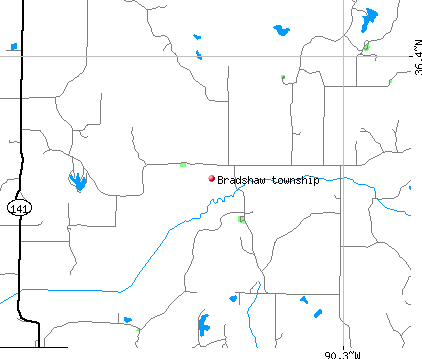Bradshaw township, AR map