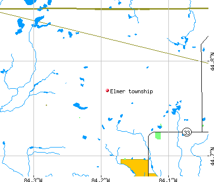 Elmer township, MI map