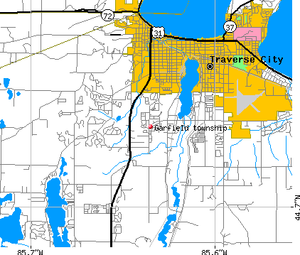 Garfield township, MI map