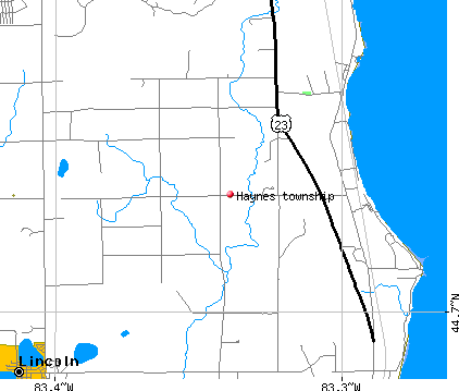 Haynes township, MI map