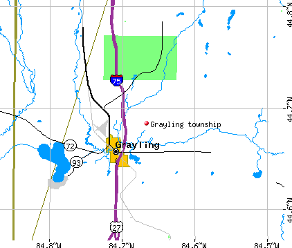 Grayling township, MI map