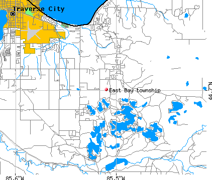 East Bay township, MI map