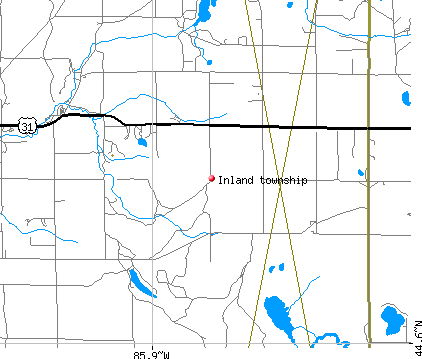 Inland township, MI map