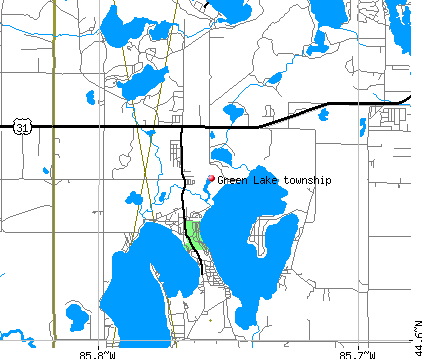 Green Lake township, MI map
