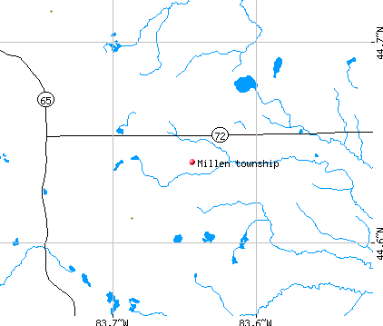 Millen township, MI map