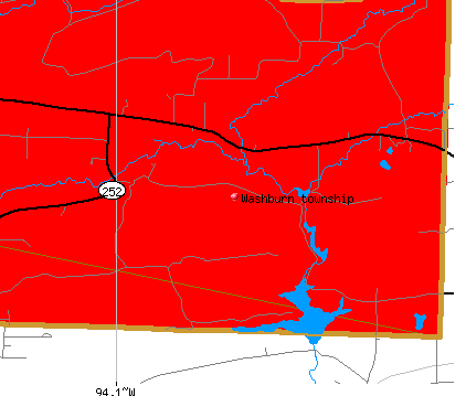 Washburn township, AR map