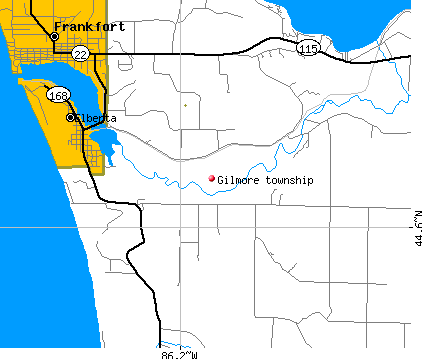Gilmore township, MI map