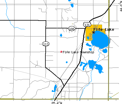 Fife Lake township, MI map