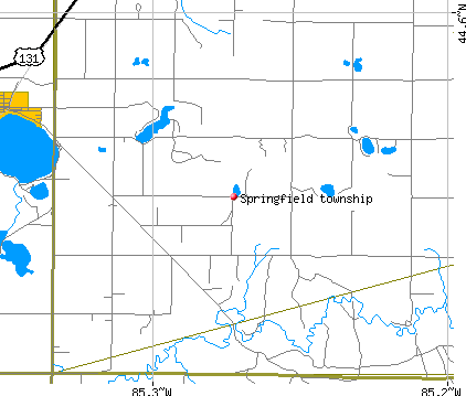 Springfield township, MI map