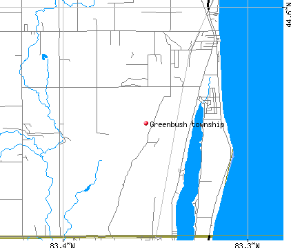 Greenbush township, MI map