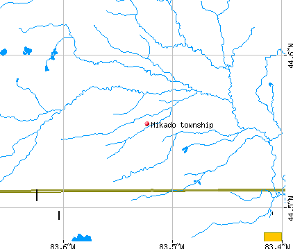 Mikado township, MI map