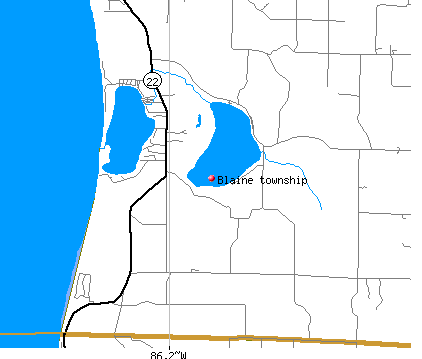Blaine township, MI map