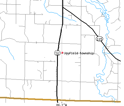 Joyfield township, MI map
