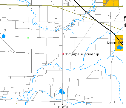 Springdale township, MI map
