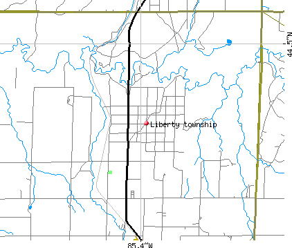 Liberty township, MI map