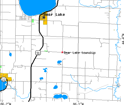 Bear Lake township, MI map