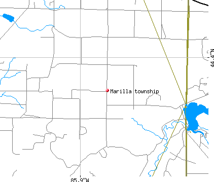 Marilla township, MI map