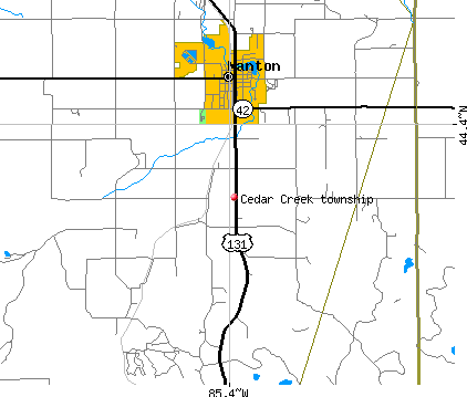 Cedar Creek township, MI map