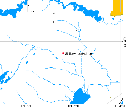 Wilber township, MI map