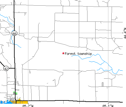 Forest township, MI map