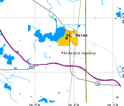 Richfield township, MI map