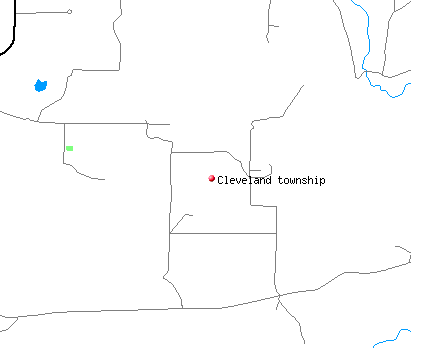 Cleveland township, AR map