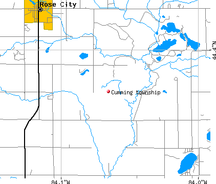 Cumming township, MI map