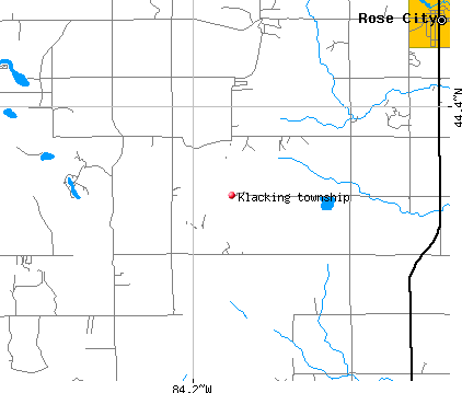 Klacking township, MI map