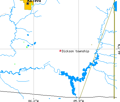 Dickson township, MI map