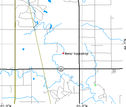 Reno township, MI map