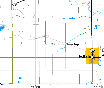 Richland township, MI map
