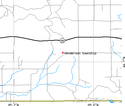 Henderson township, MI map