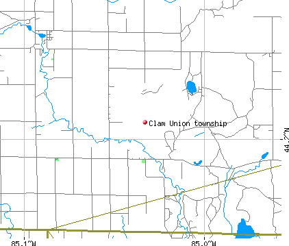 Clam Union township, MI map