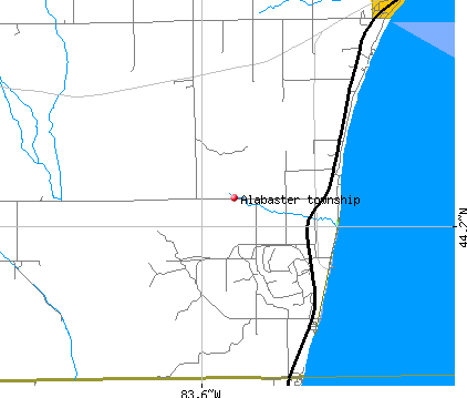 Alabaster township, MI map