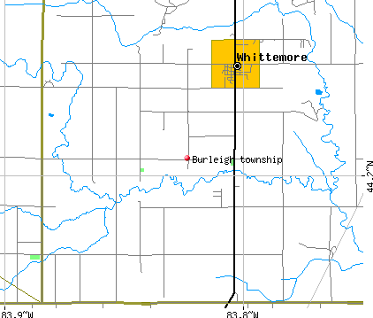 Burleigh township, MI map