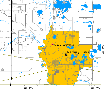 Mills township, MI map