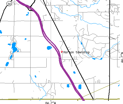 Horton township, MI map
