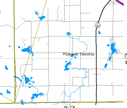 Edwards township, MI map