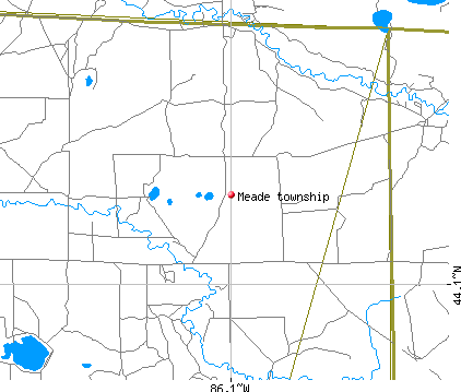 Meade township, MI map