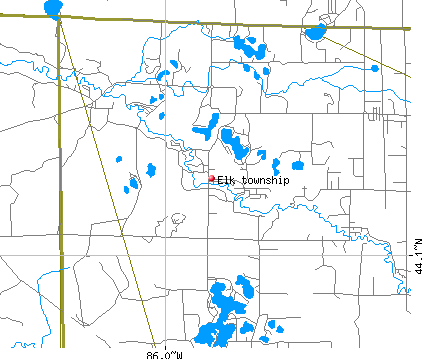 Elk township, MI map
